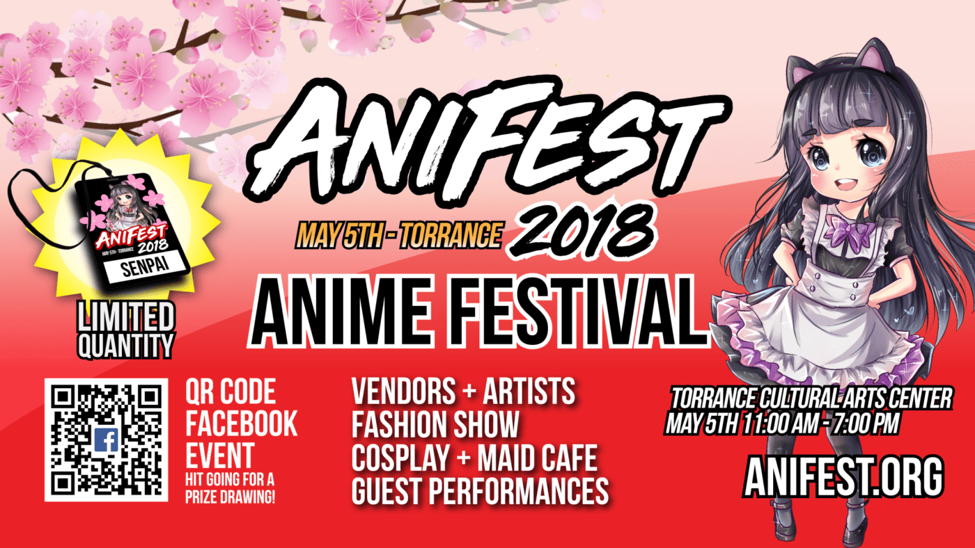 New Japanese Anime Festival AniFest to be held in Torrance, CA